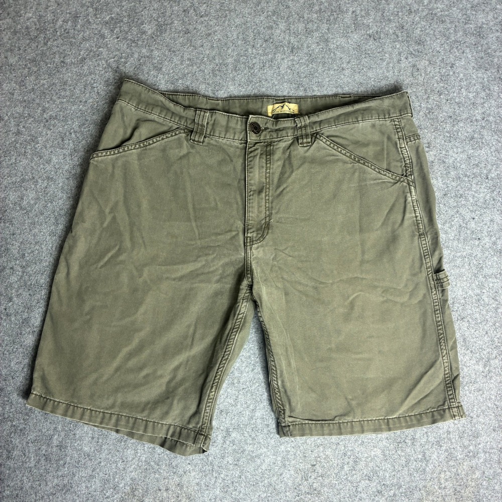 Blue Mountain Men 39x10 Olive Green 100% Cotton Utility Carpenter Shorts Outdoor